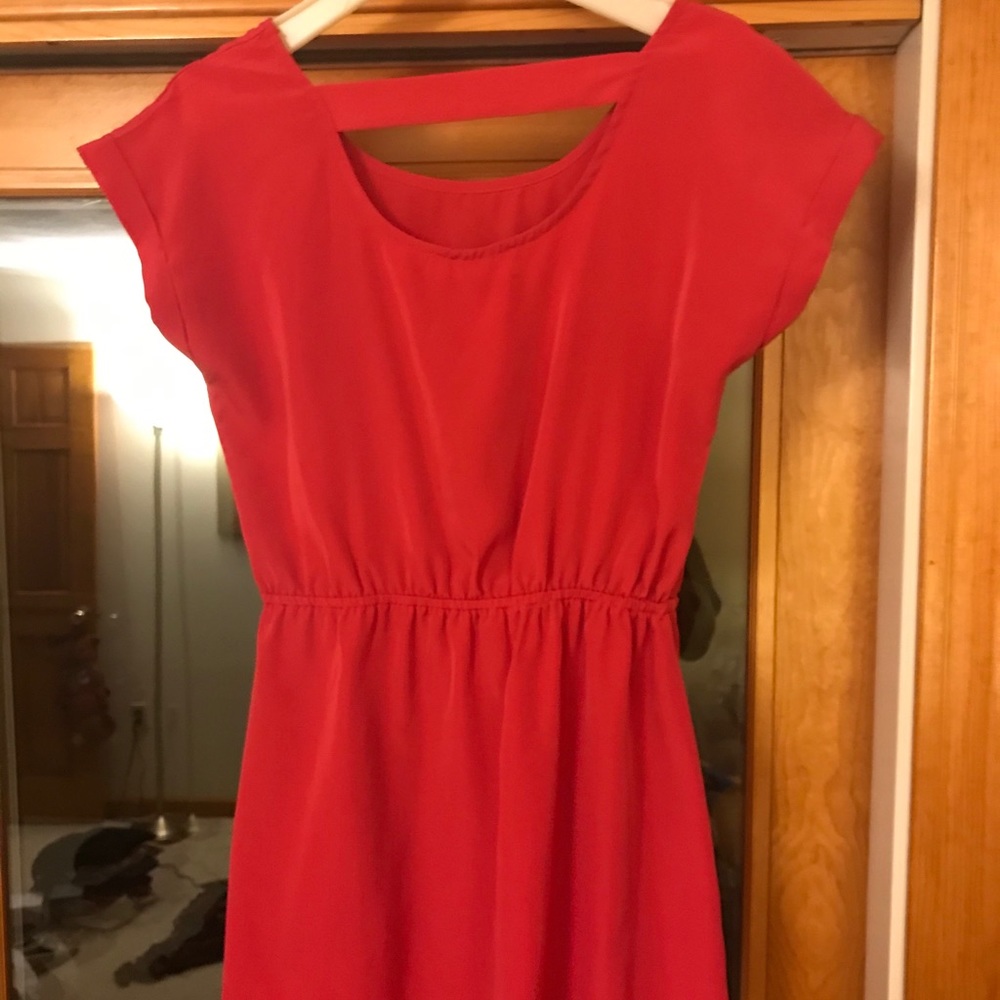 Pink Short Sleeve Dress